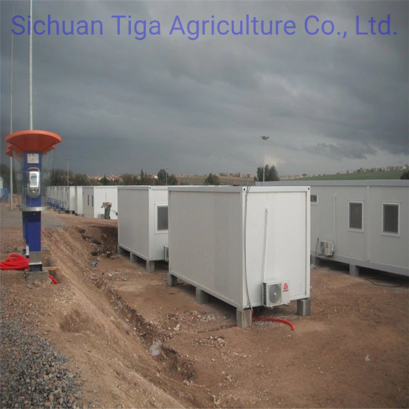 Two Floor Temporary Office Prefabricated Flat Pack Container Camp for Construction Site Mining Camp