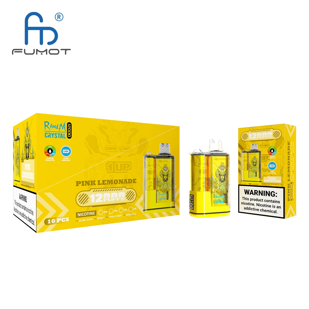 2023 Funky E Cigarette Randm Fumot Crystal 12000 12K Puffs Disposable/Chargeable Puff Bar Pen Disposable/Chargeable Vape