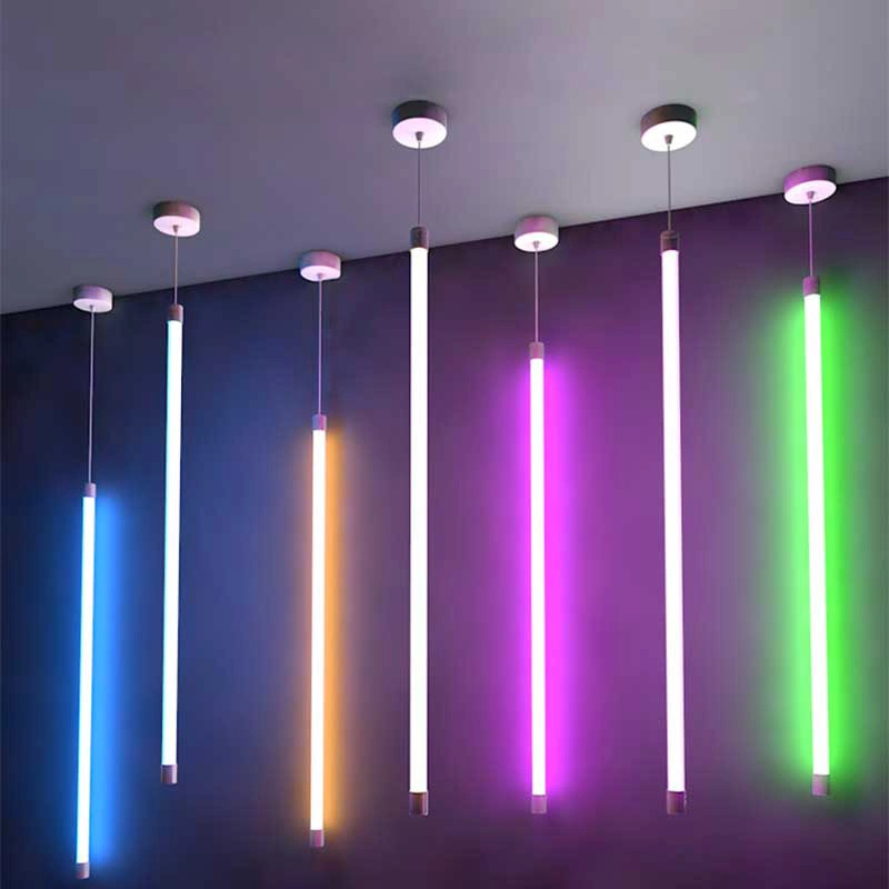 2023 New Long Strips of Creative Modeling Mosaic Color Lamp Tube LED Light Decoration Lighting Project Lighting