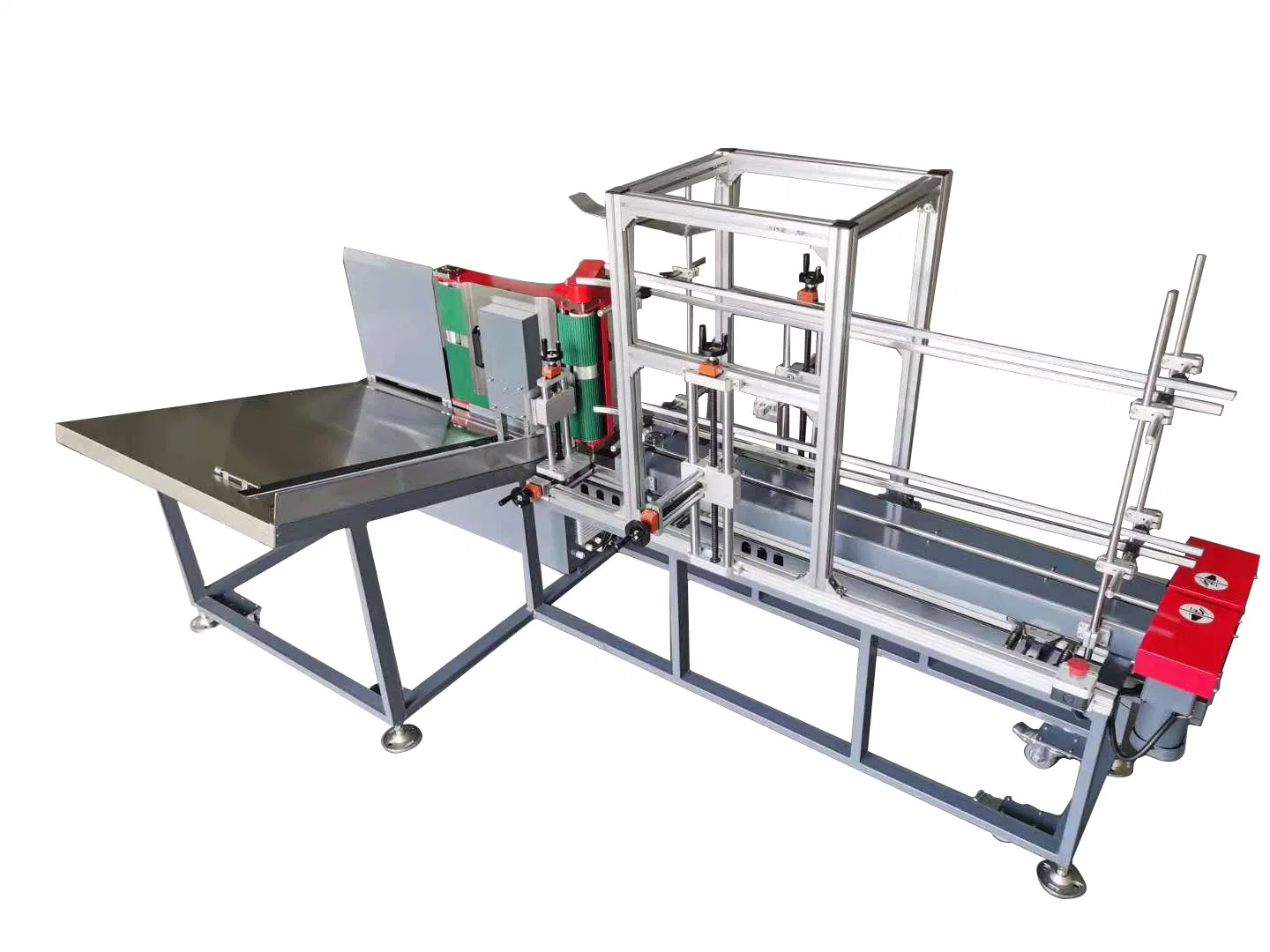 Cartón corrugado caja plana de codificación de la fecha caso vertical del transportador cinta transportadora de cajas de cartón del alimentador automático de la paginación con receptor