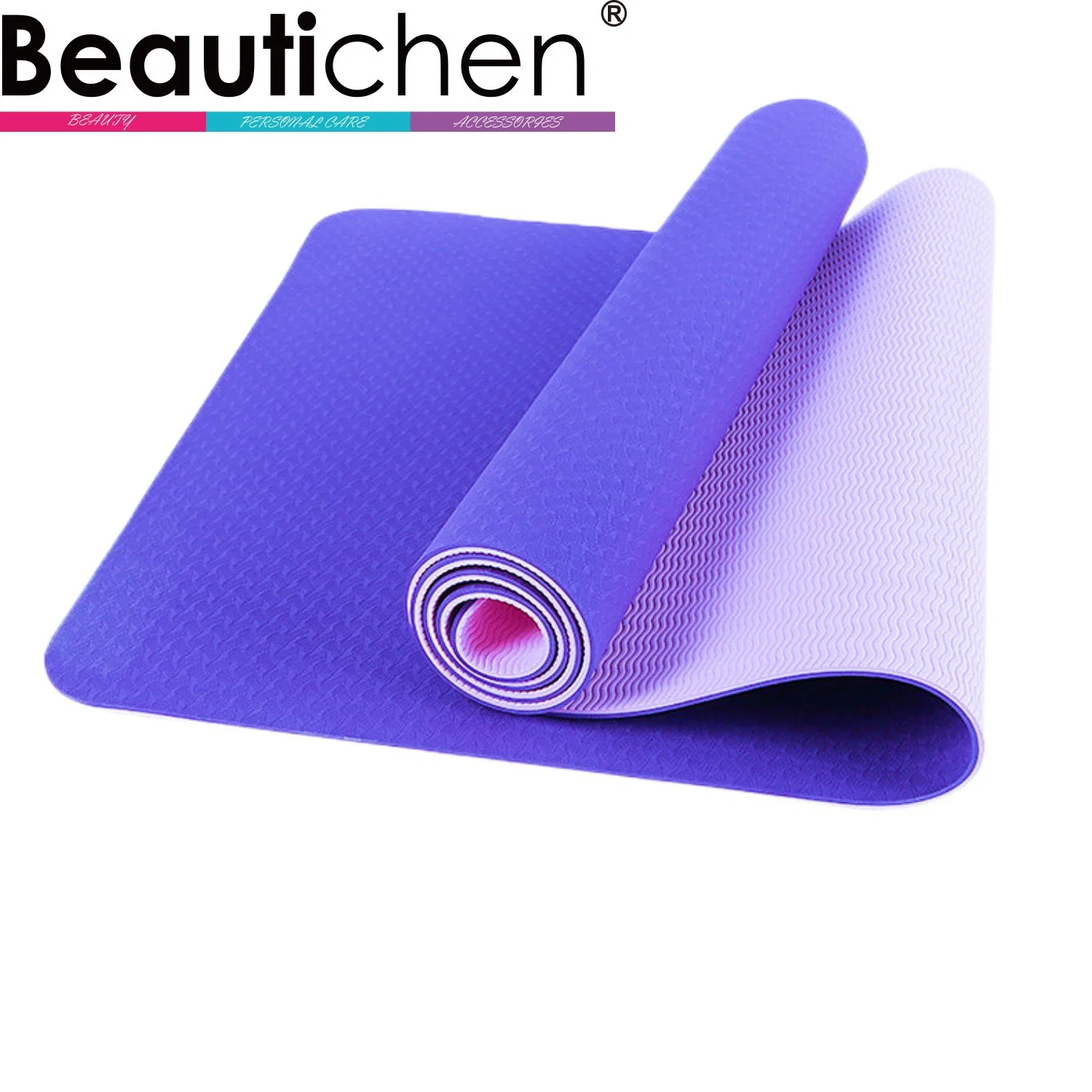 Beautichen Home Pilates and Floor Exercises Yoga Mat Non Slip Eco Friendly Fitness Exercise Mat with Carrying Strap