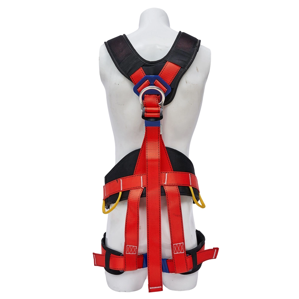 High Quality Red Full Body Safety Belt Lumbar Support Building Construction