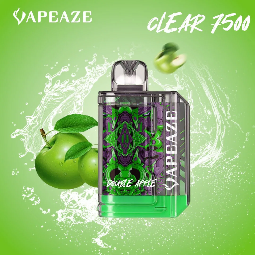 UK tpd Einweg Vape Clear7500 Puffs 20 Geschmacksrichtungen + 16 ml Eliquid wiederaufladbare Einweg-Vape Pen Großhandel i Vape E-Zigarette