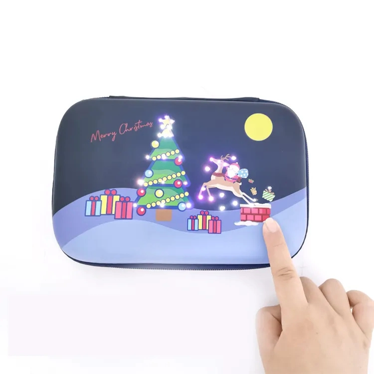 Wholesale/Supplier Large Capacity Students School Pencil Case EVA Pencil Case Bag Christmas Stationery Gift for Kids