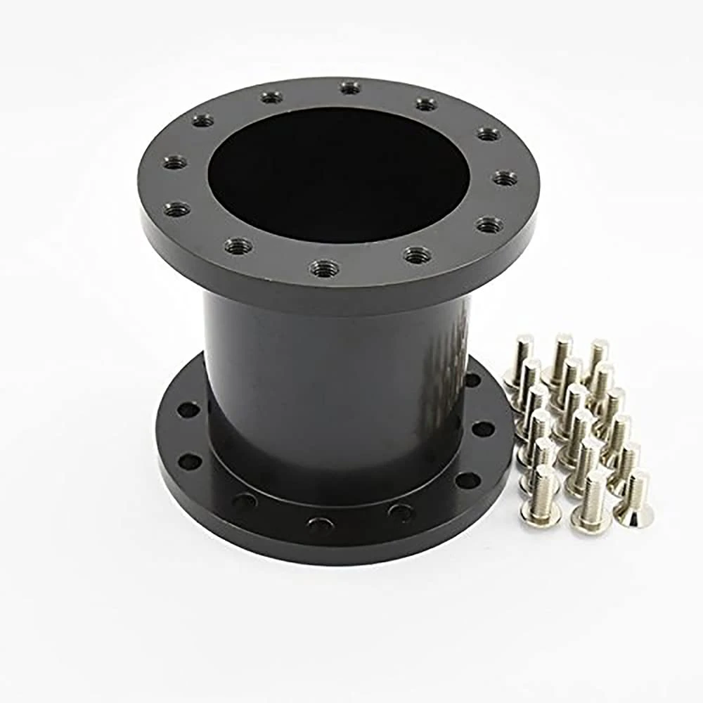 China Custom Made Black Anodized Aluminum Steering Wheel Hub Adapter Spacer