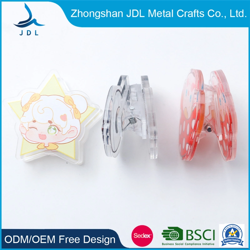 New Fashion Students Learning Stationery Reading Notes Acrylic/Printed Stainless Steel/ Metal /3D Soft PVC Paper Clip