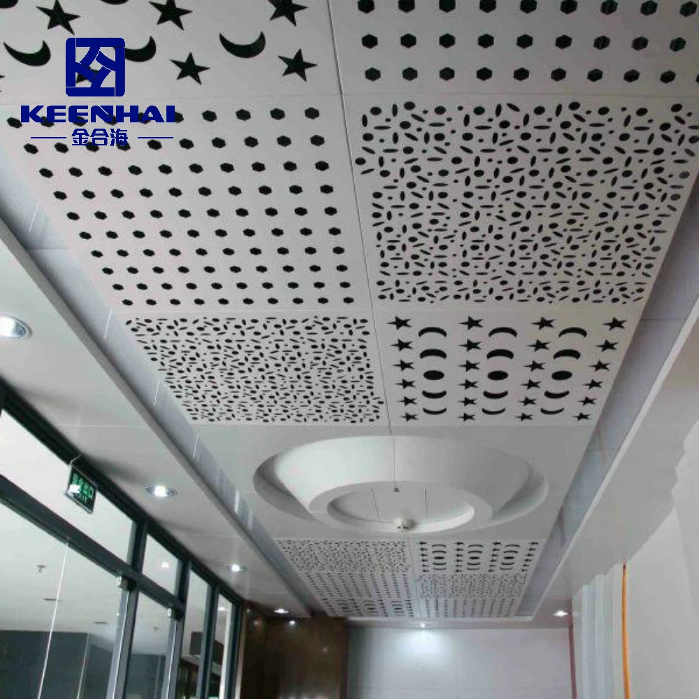 Offic Decorative White Aluminum Metal Suspended False Lay in Ceiling Tile (KH-SMC-1)