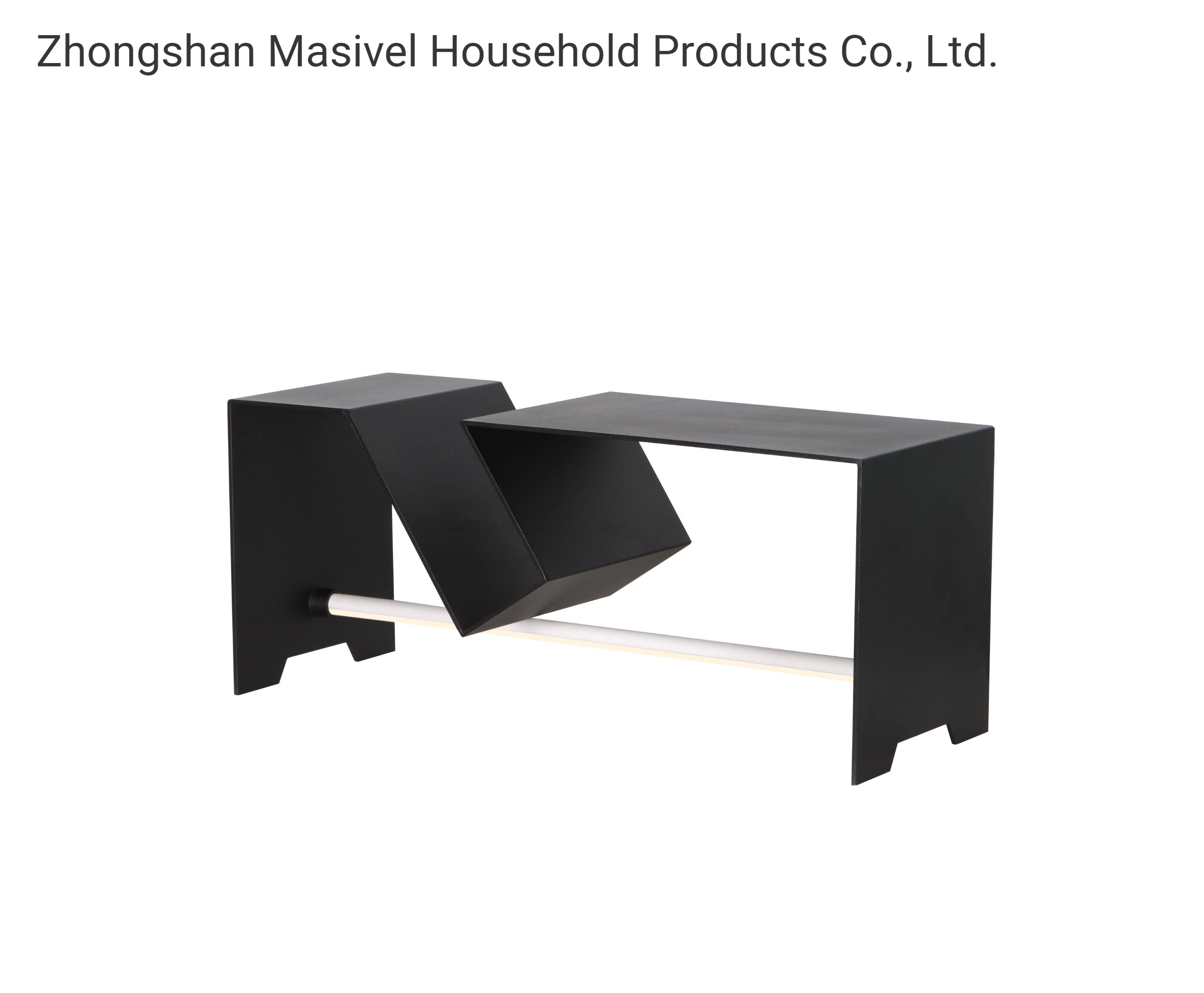 Masivel Decorative Black Metal Aluminum Table Light Indoor Bookshelf LED Adjustable Table Lamp for Table Bedroom