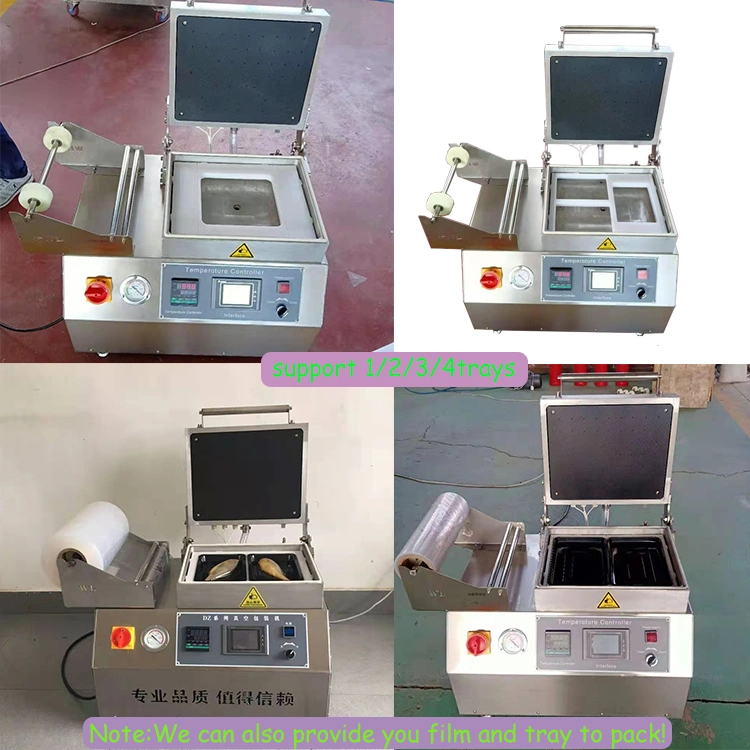 Tray Sealing Cooked Foods Skin Vacuum Packing Machines Processing Fish Skin Pack Machine