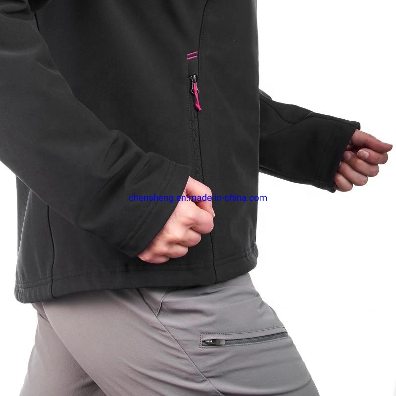 Las empresas Blesser nuevo diseño de la mujer chaqueta Softshell mujer chaqueta Softshell impermeable al aire libre