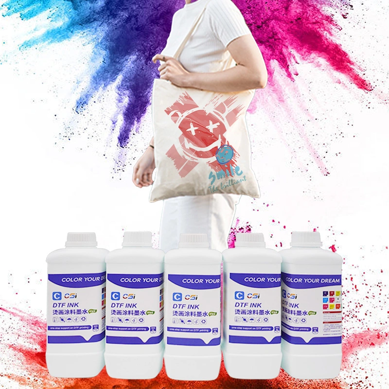 Tinta DTF de 1000 ml tinta CMYK transferência térmica tinta de impressão pigmentada