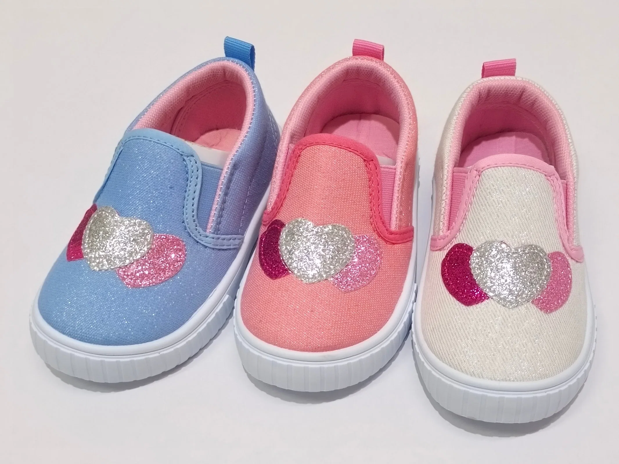 New Baby Girl Easy-on Canvas Shoe Little Children Footwear China Factory Shoes