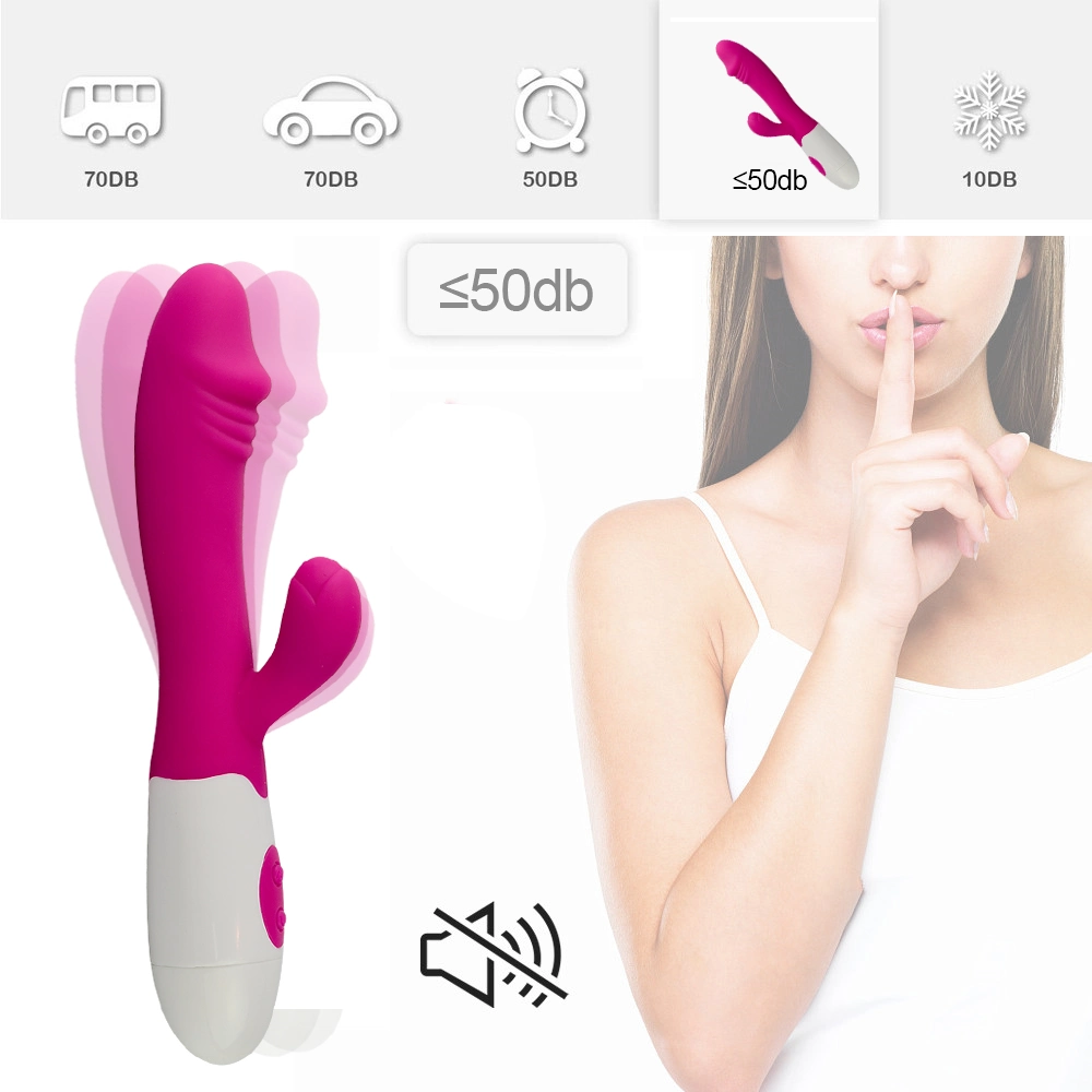 Silicone Vibrator with 18K Gold Handle Vibrators Sex Toy