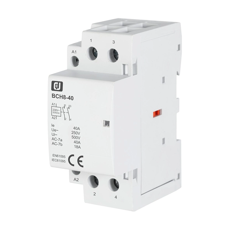 Bch8-40 de alta calidad 2p 40un sistema de control de iluminación en Carril DIN Hogar contactor AC/DC