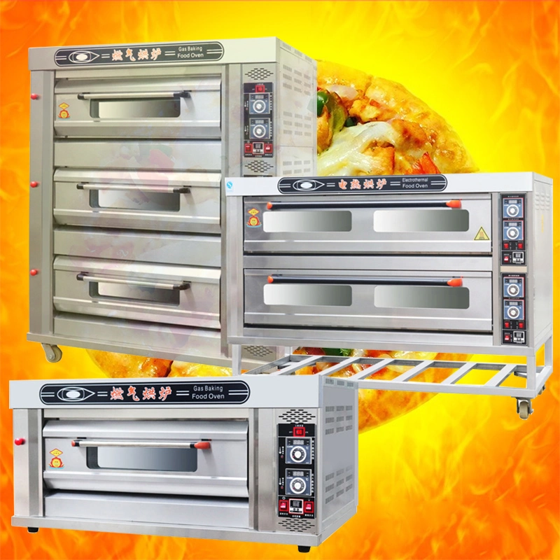 Gewerbliche Küchengeräte Bäckerei Gas-Backmaschine Toaster Brot Pizza Backofen Für Kuchen