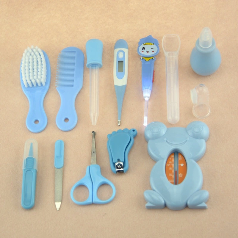 Hot Sale Baby Care Kit 13 Pieces Sets Newborn Nail Hair Clipper Scissor Comb