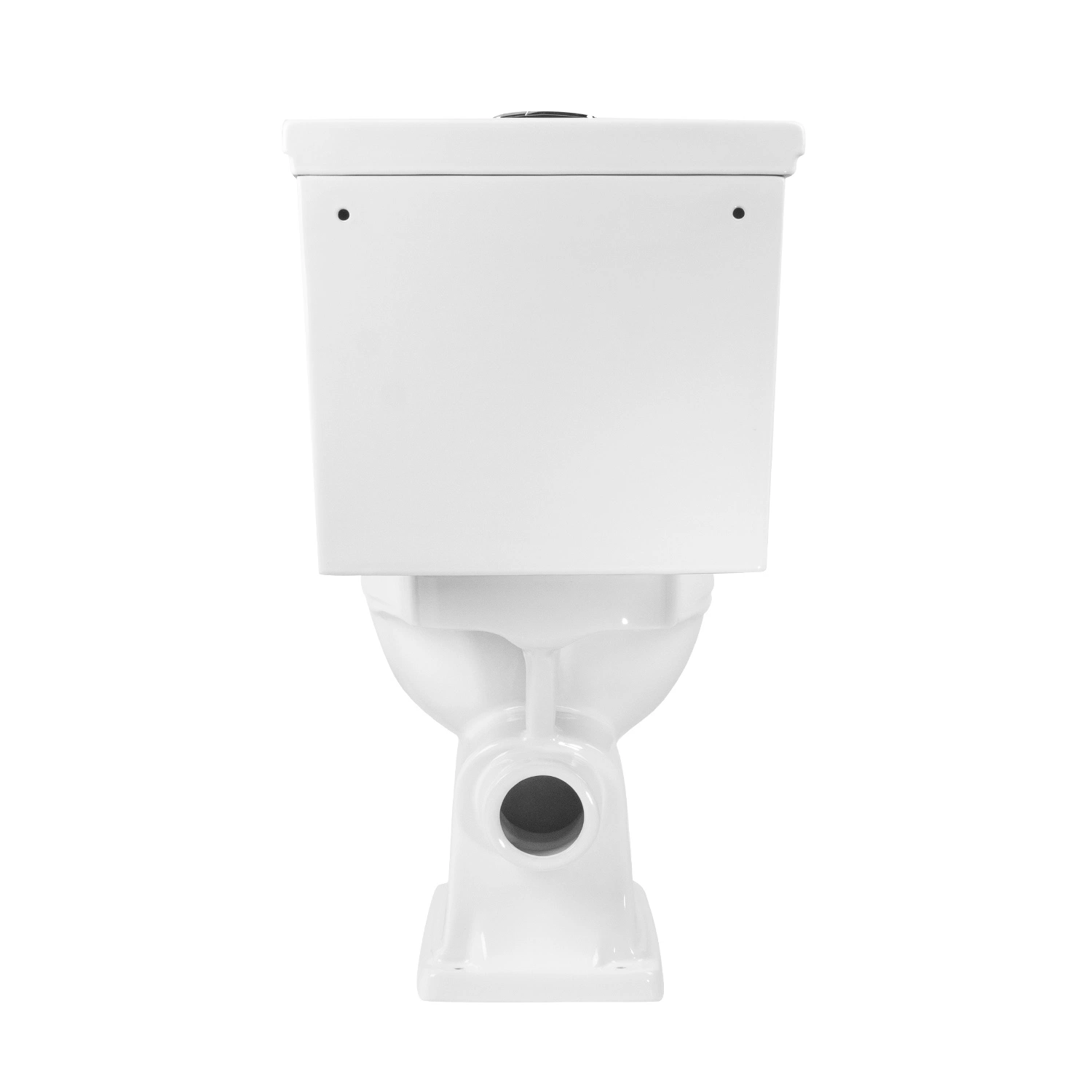 Bathroom Close Coupled Toilet Retro Design Washdown Toilet Ceramic Back-to-Wall Toilet P-Trap 180 Dual-Flush Toile European Soft-Close Two-Piece Toilet