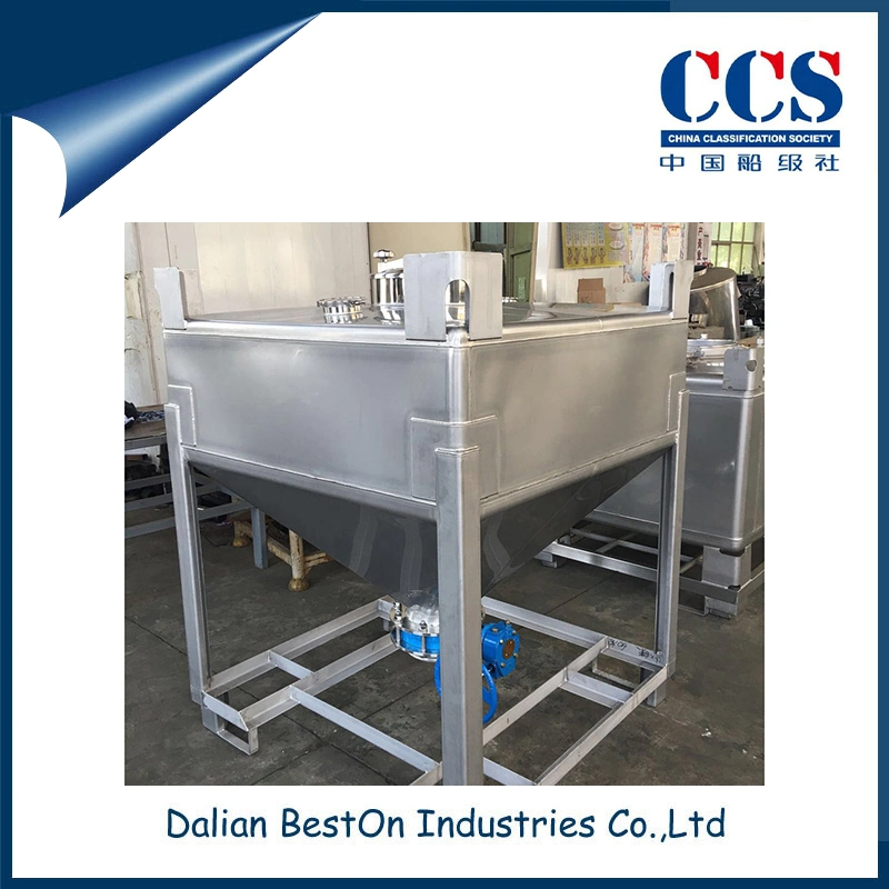 Dalian Beston Stainless Steel Intermediate Bulk Container 1500L IBC Tank China IBC Bulk Container Bag Manufacturer Flexible Stainless Steel Container IBC Tank