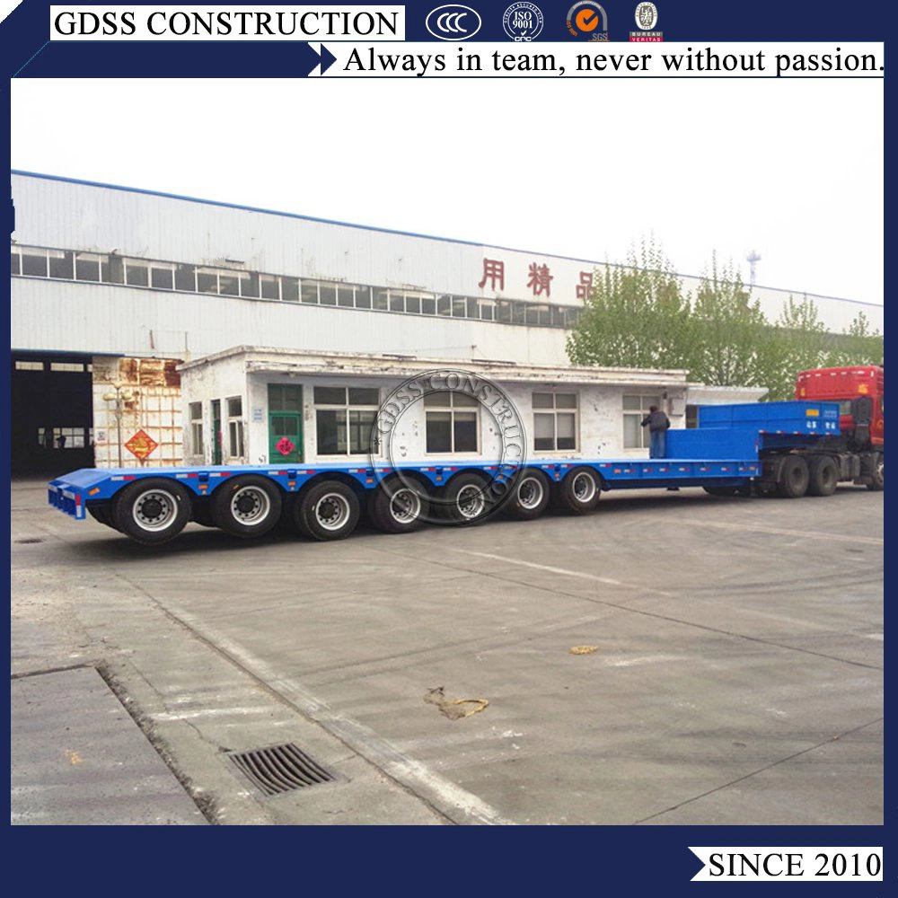 2/3/4/5/6 Lines Heavy Duty 120t 150ton 200ton Low Bed Truck Transport Bridge Semi Trailers Special Vehicle