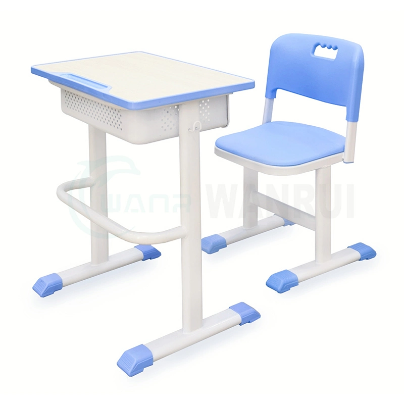 Adjustable Height School Furniture Classroom ABS Plastic Student Desk and Chair