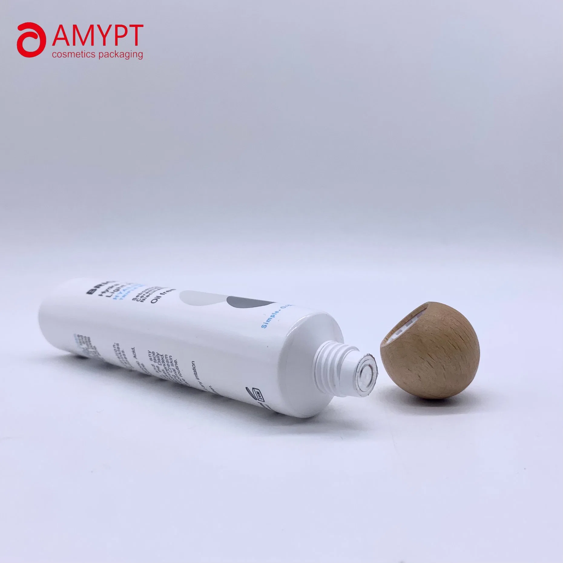 Eco-Friendly Cosmetic Tube with Wood Cap