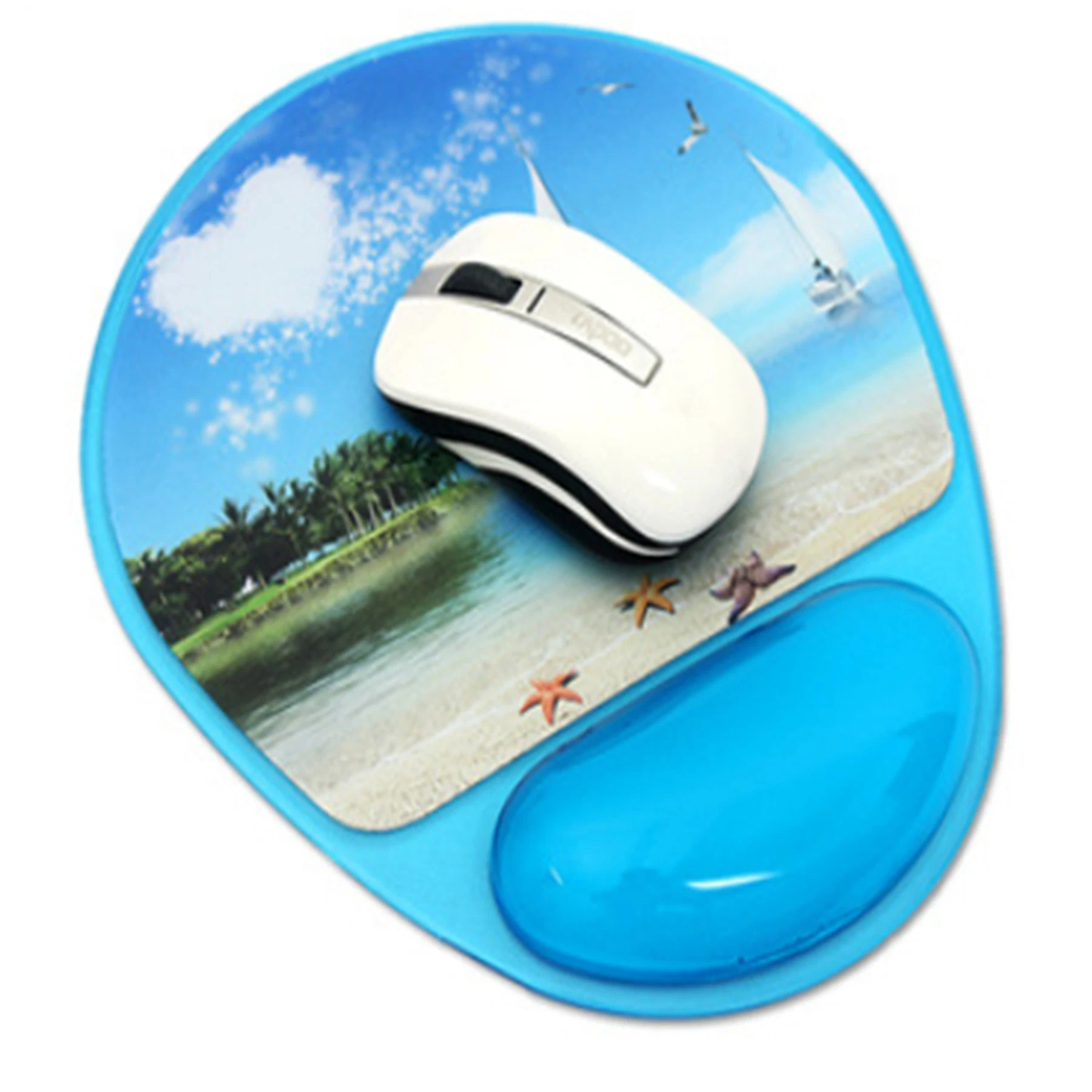 Cute Pets Pattern 3D Wrist Rest Support Silicone Gel Hand Pillow Gaming Printing Mouse Pad