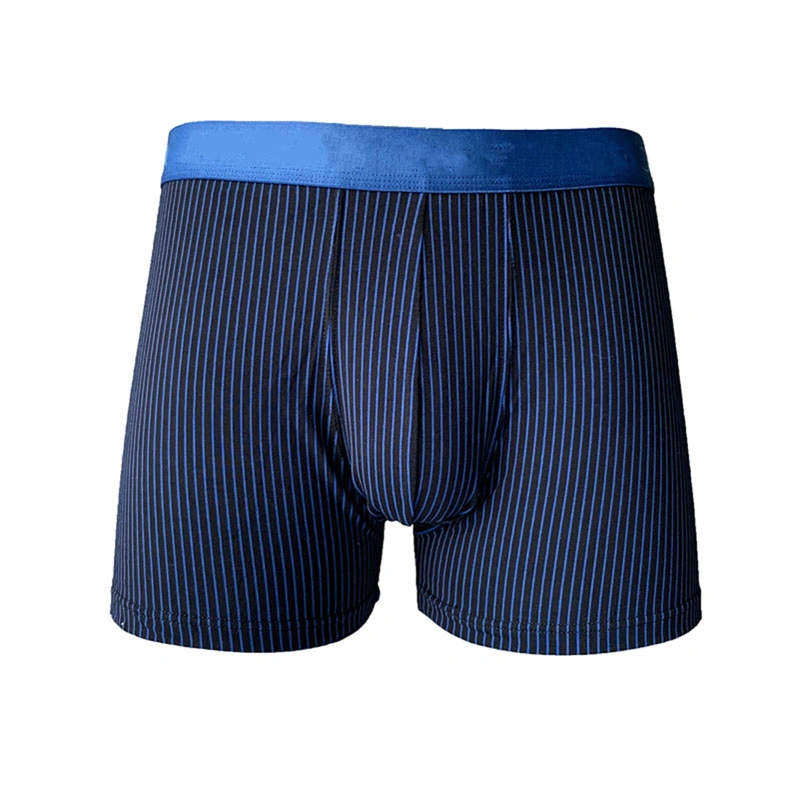 OEM Striped Pattern Cotton Men Boxer Briefs Hot Selling