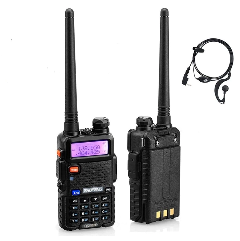 Venda quente Baofeng Handhheld Walkie-talkie UV-5R Rádio CB UV Baofeng5r 128CH 5W UHF VHF 136-174MHz e 400-520 Rádio de Duas Vias