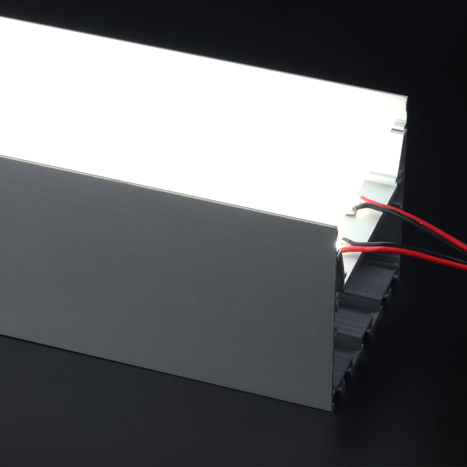 79X77mm линия подъема Световая алюминиевая светодиодная лампа с всасывающим верхом Прямая полоса световой полосы линия подъема легкий бесшовный алюминиевый профиль офис Светлый