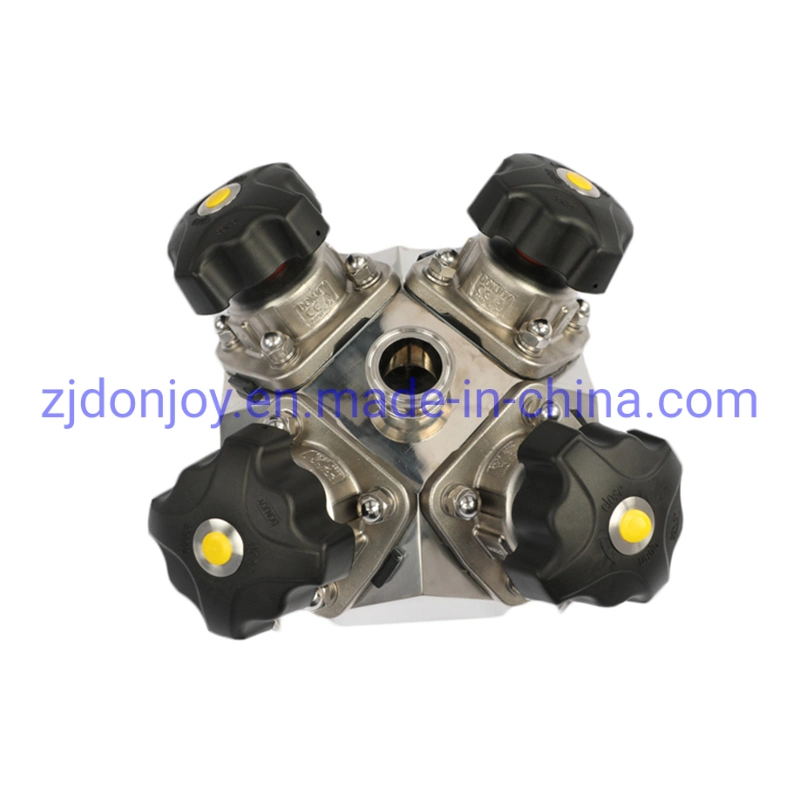 Multi Port Combination Diaphragm Valve Body with Plastic Handle