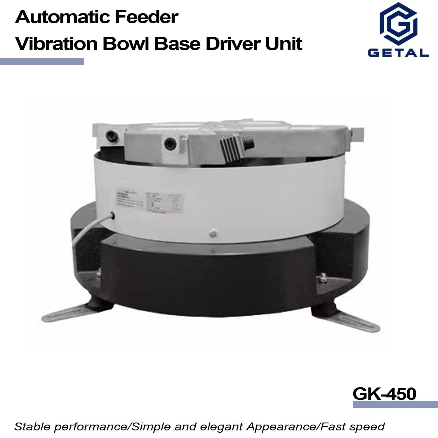 Vibratory Bowl Feeder Gk450 Feeding Equipment for Automatic Directional Sequencing