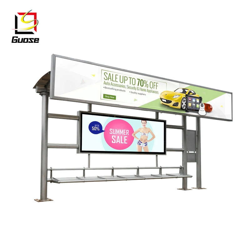 Bus Station Prefabricated Bus Shelters Advertising Bus Stop