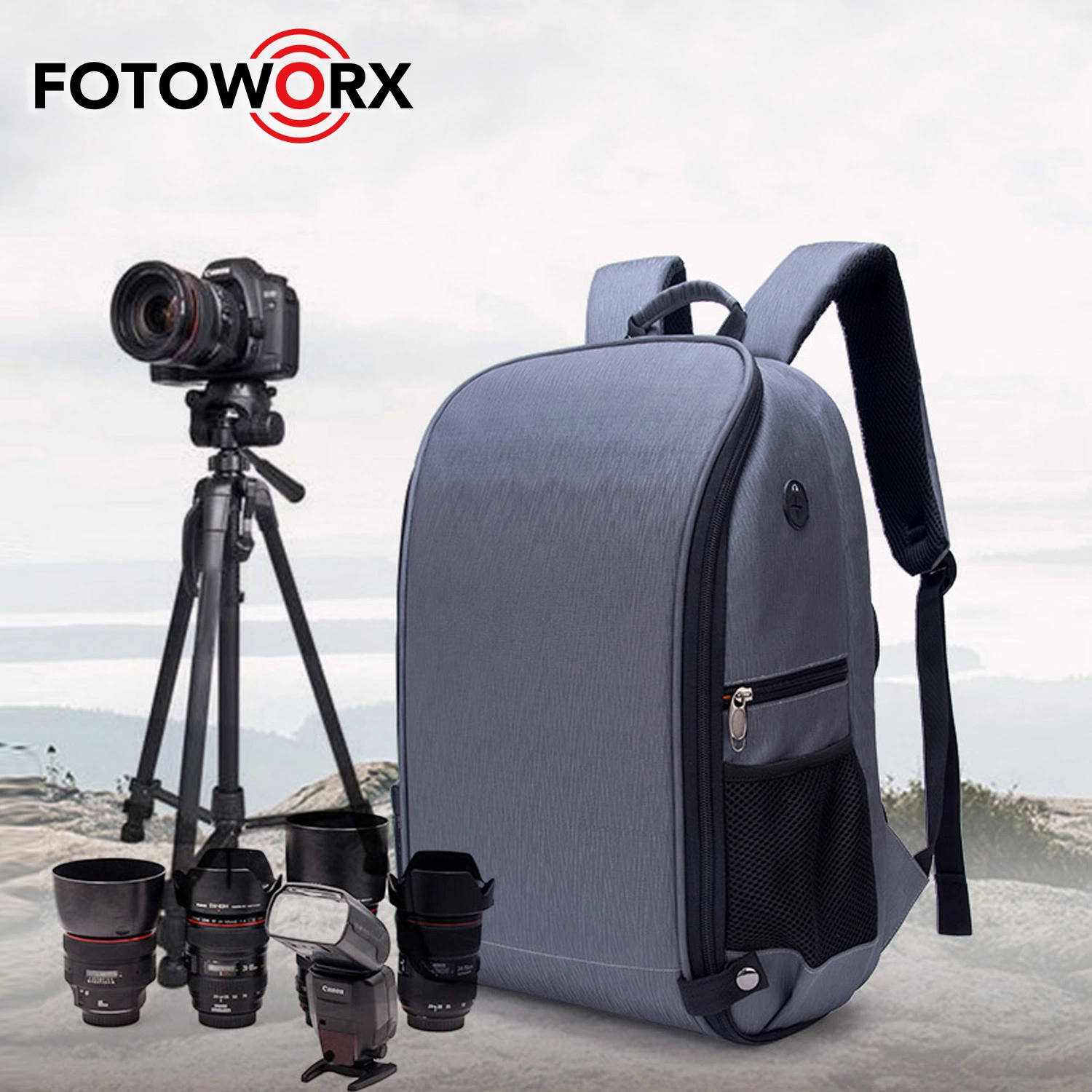 Camera Bags Backpack for DSLR/SLR Camera Lens Tripods Accessories