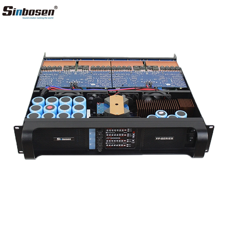 Sinbosen DJ Amplificador Precio 4 canales Sonido Estéreo Fp10000q Amplificador de potencia profesional