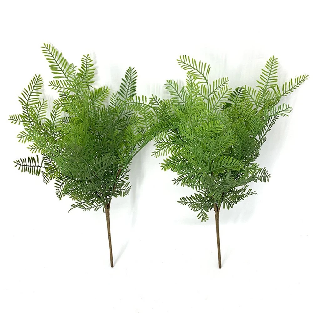 Samambaia Artificial Inunion sai de folhas verdes plantas decoração Casa Ramos com folhagem Centerpieces arranjo floral