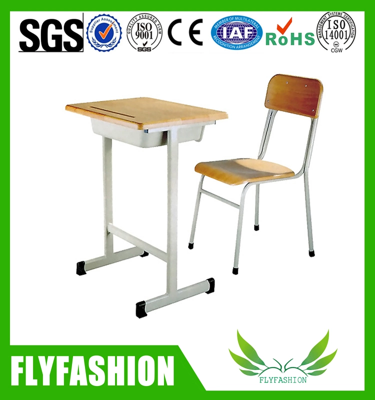 El mobiliario escolar moderna solo escritorio y silla fija (SF19S)