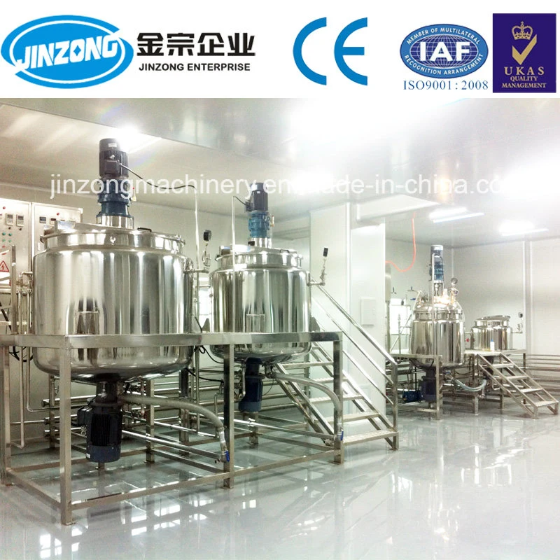 Jinzong Jya Machine de fabrication automatique complète de shampooing, équipement de mélange de ligne de production de shampooing