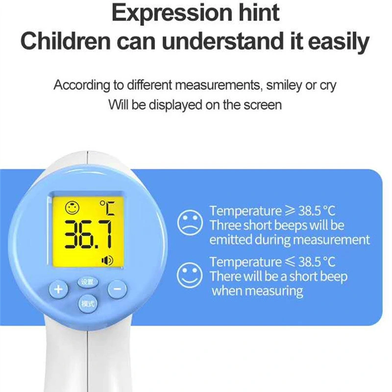 Termómetro por infrarrojos Non-Contact Electrónica Digital Remoto de Alarma de la fiebre de prueba de temperatura Termometro para el cuerpo humano adulto a los niños