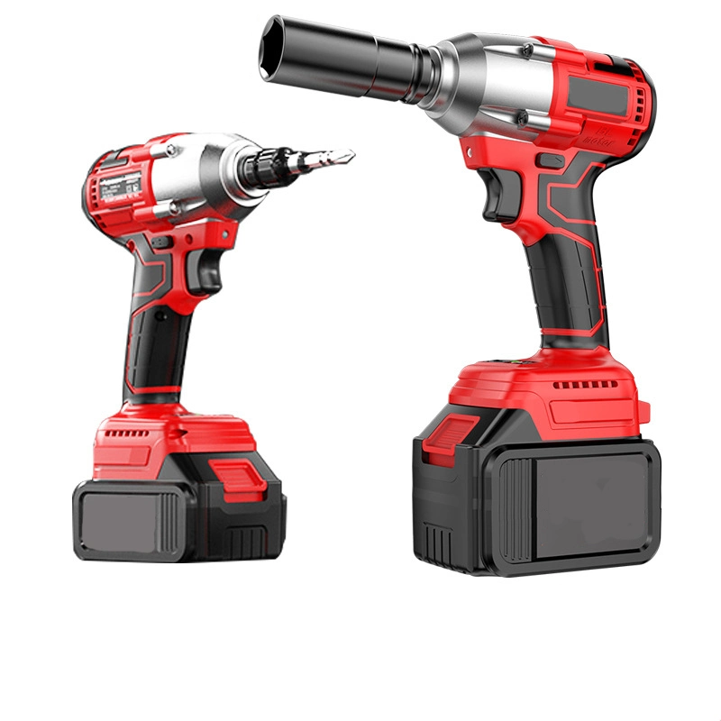 Cordless Impact Wrench 1/2 Inch 88V Electric Impact Gun 320n. M Brushless Motor Impact Wrench Driver Variable Speed