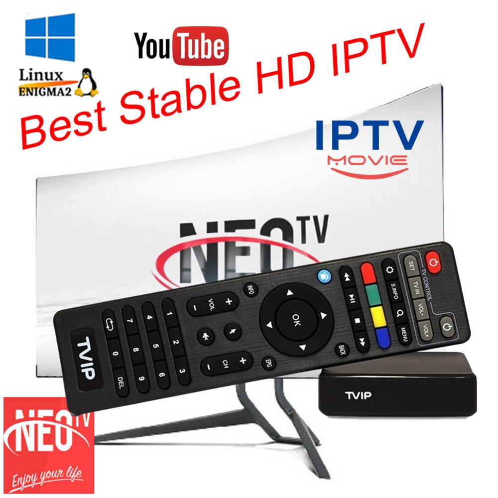 Tvip Ott IPTV Linux Set Top Box Smart TV 4K Boîte