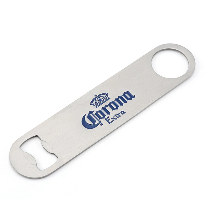 Custom Sublimation Stainless Steel Opener Bar Blade Customized Black Brand Blank Flat Beer Bottle Opener for Bar