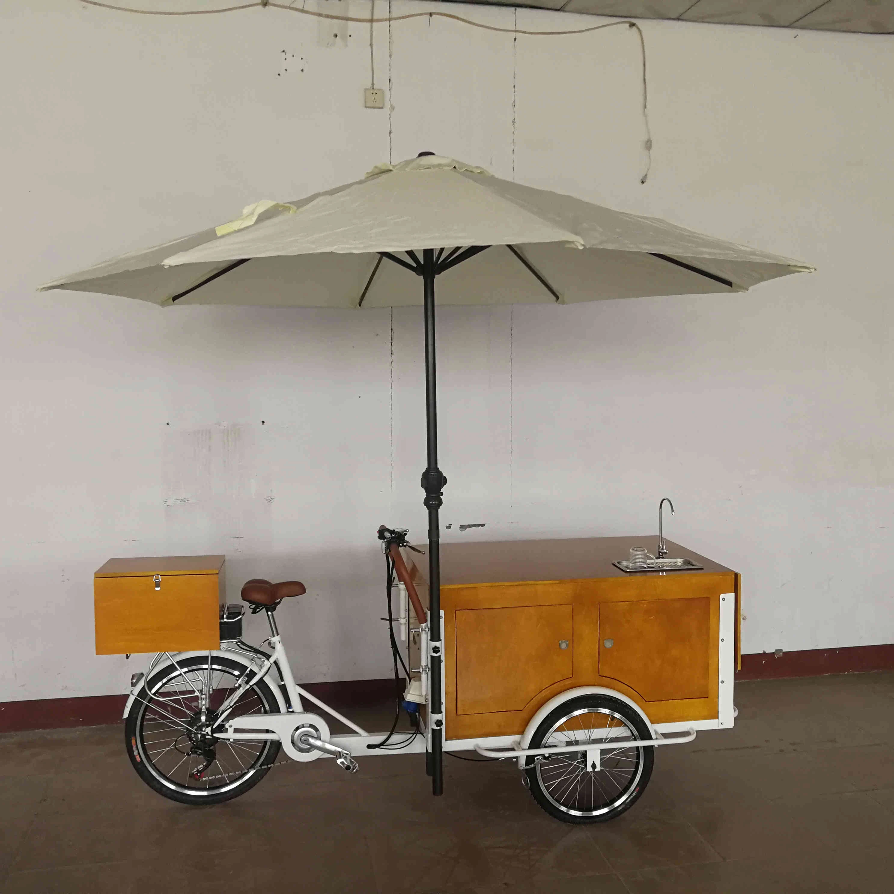 Electric Coffee Street utilise tricycle Bike