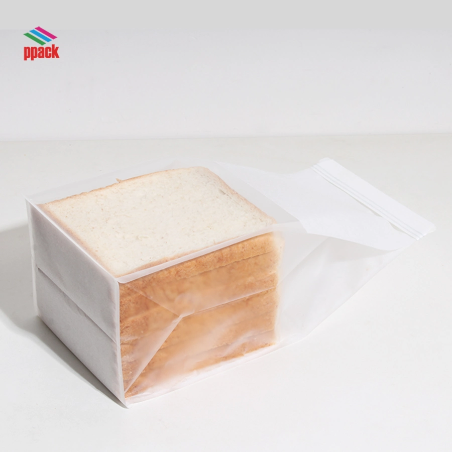 Personalizável Segurança Alimentar Artesanato kraft parafinado Pão Saco de embalagem grande papel de cera Bagsfor Cookies