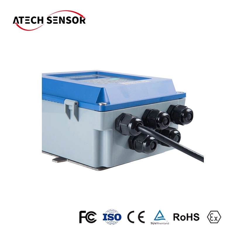 مؤشر Atech الرقمي قامطة عالية الجودة لقياس التدفق مقياس التدفق فوق الصوتي للمياه