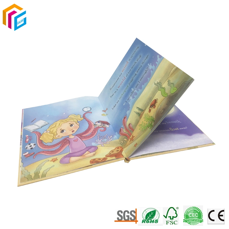 Hardback Section Sewn Kids Story Picture Books Custom Design Gold Foil Stamp Hardcover Childrens Book Printing