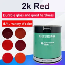 OEM Soonest Delivery Auto Paint High Chroma Good Coverage Car Paint HS 2K Topcoat Orange Red 218