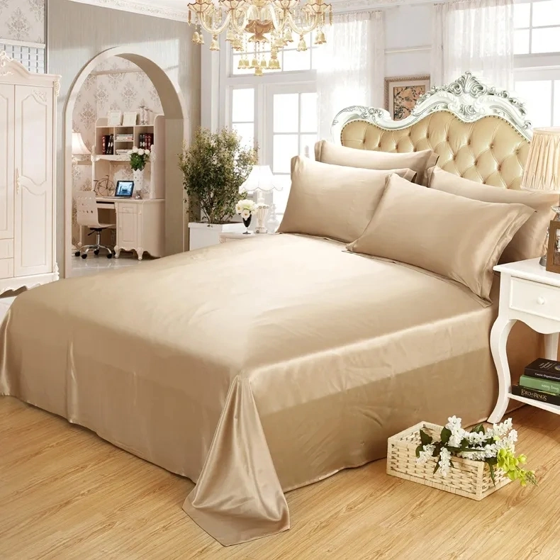 Großhandel Luxus Schwergewicht 22mm 100% reine Seide Personalisieren Bettwäsche Setzen