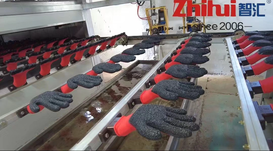 NBR & Nr Crinkle/Wrinkle Gloves Dipping Machine Production Line