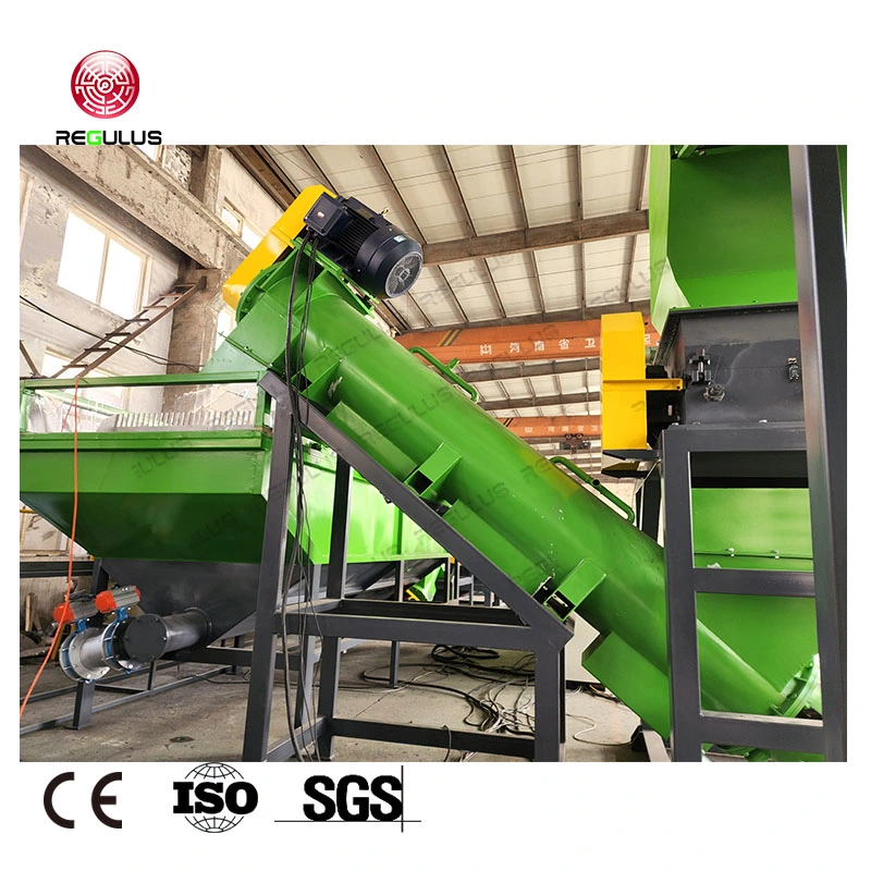 PE PP Agricultural Film Crushing Washing Dewatering Drying Recycling Machine Line