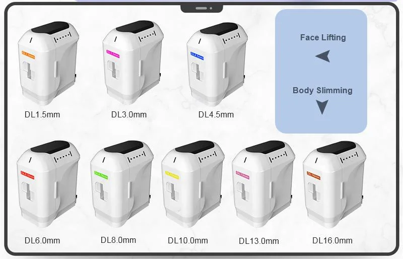 3D 4D 5D 7D 8d 9dhifu Painless High Intensity Focused Ultrasound Anti Wrinkle Skin Tight Body Slimming Wrinkle Removal Skin Rejuvenation Beauty Machine